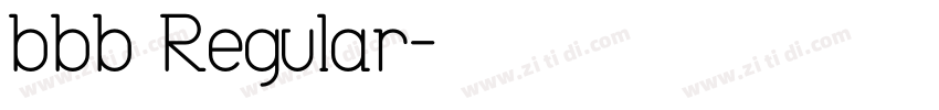 bbb Regular字体转换